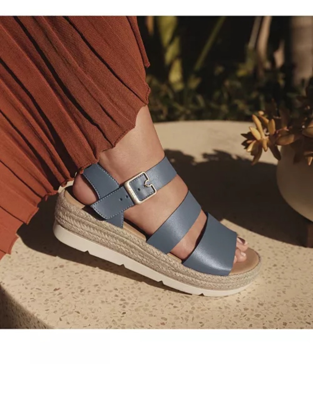 Dr. Scholl's Taupe Strappy Espadrille Platform Sandals - Picture 3 of 7